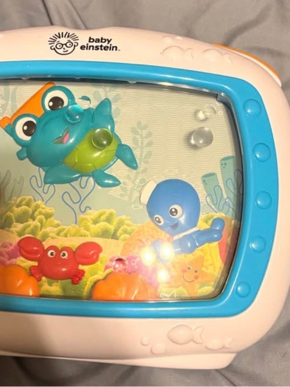 Baby Einstein Blue & White Water Play Aquarium Toy for Kids